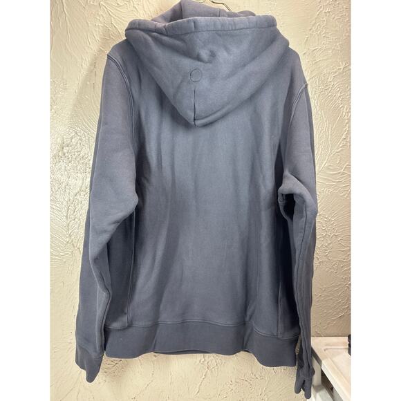 Outdoor Voices Teddy Cotton Hoodie Sweatshirt Basalt Dark Gray Mens Sz Large NWT - Picture 3 of 5